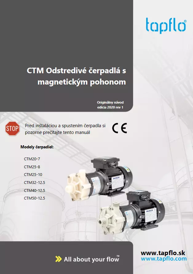 Manual CTM Magnetic Drive Centrifugal pump